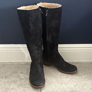 UGG Black Suede Winter Boots